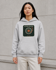 After Hours Vinyl Hoodie in Heather Grey — model visualisation