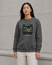Midnight Transit Heavyweight Sweatshirt in Solid Charcoal — model visualisation
