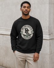 Service Co. Heavyweight Sweatshirt in Deep Black — model visualisation