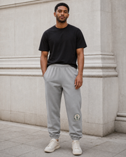 Department Cuffed Joggers in Athletic Heather — model visualisation