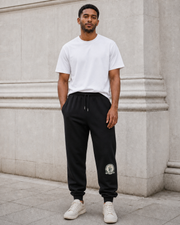 Department Organic Joggers in Black — model visualisation
