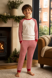 PE Baby Monogram Winter Pyjama Set - child model photograph