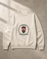 pe collegiate sweatshirt studio — product visualisation