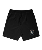 Athletic Club Active Shorts in Black — supplier-approved garment mockup