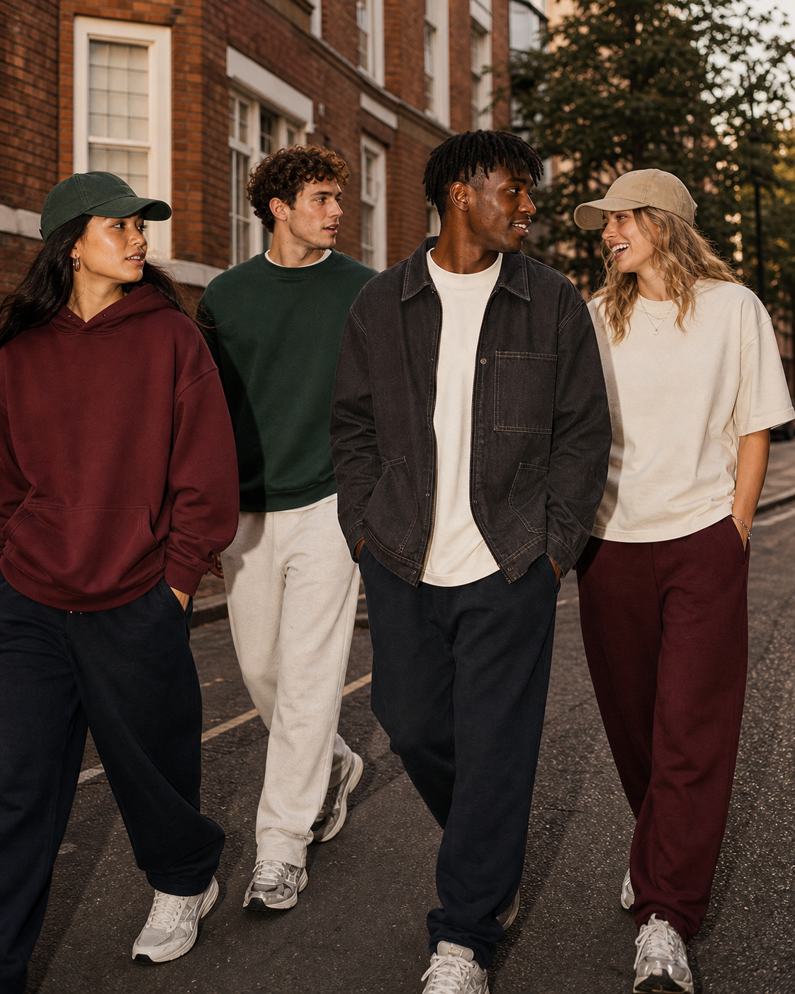 Pleasure Emporium friends wearing the AW26 collection in London